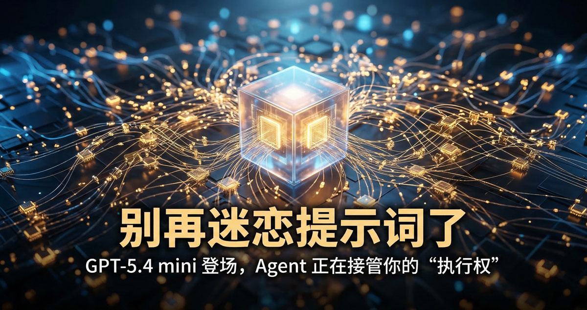 别再迷恋提示词了：GPT-5.4 mini 登场，Agent 正在接管你的“执行权”